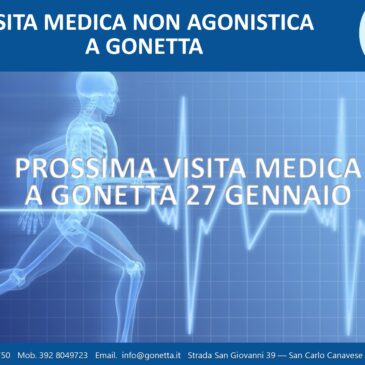 PROSSIMA DATA VISITA MEDICA 27 GENNAIO