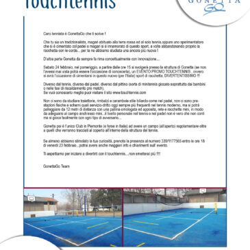 PROMO TOUCHTENNIS GONETTAGO