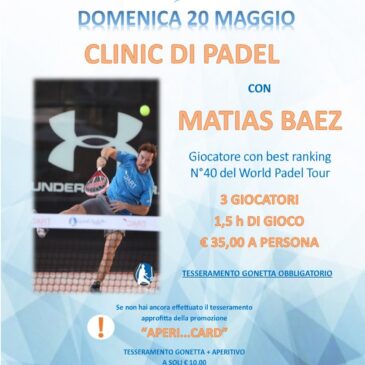 Padel Clinic Matias Baez