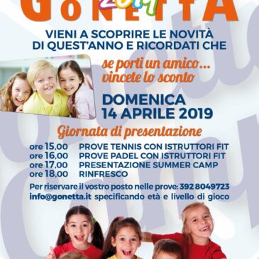 GONETTA SUMMER CAMP 2019 – Presentazione