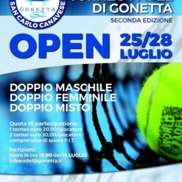 OPEN PADEL AGOSTO 2019 – Tabelloni