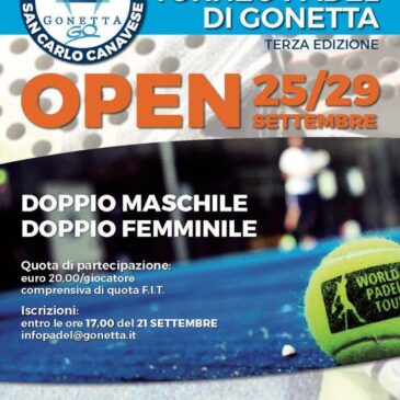 Torneo Open Padel Settembre 2019