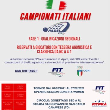 TPRA Femminile Febbraio 2021