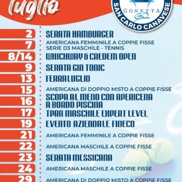 Eventi Luglio 2024